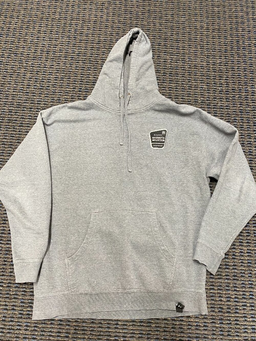 Vintage Style Mammoth Mountain California Map Graphic Hoodie - Gray size UNKNOWN